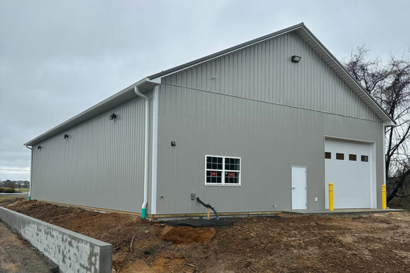 custom built 48x80 pole barn in chestertown md