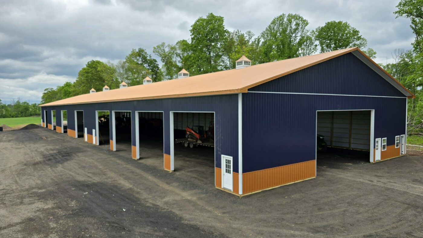 80x300 pole barn garage in Pottstown NJ