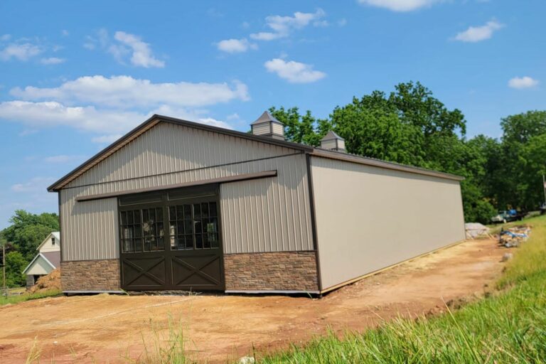 Custom 40 x 80 Pole Barn for Livestock