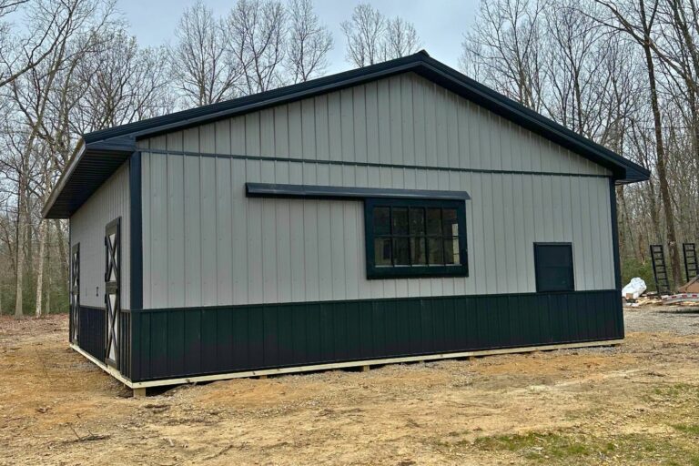 Custom Built 28x30 Horse Pole Barn in Tabernacle NJ 1