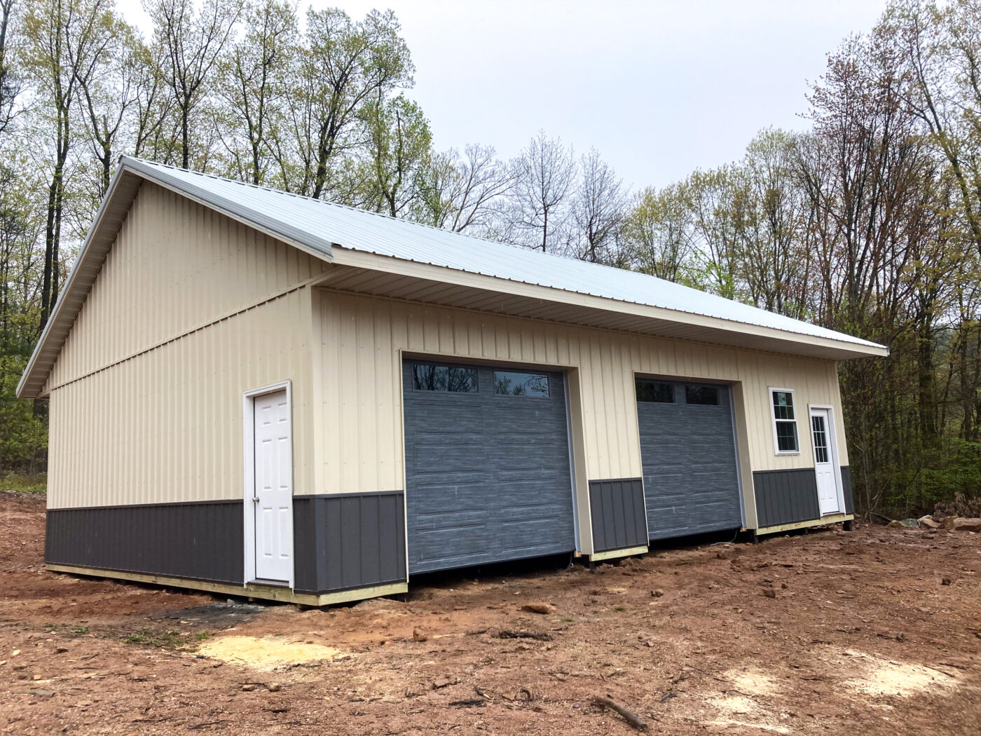 30x40 pole barn garage in drums pennsylvania