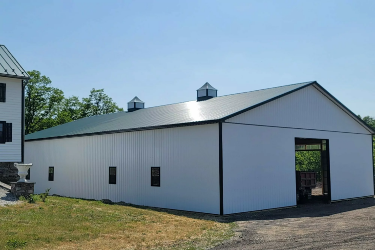 60x100 pole barn in port murray nj
