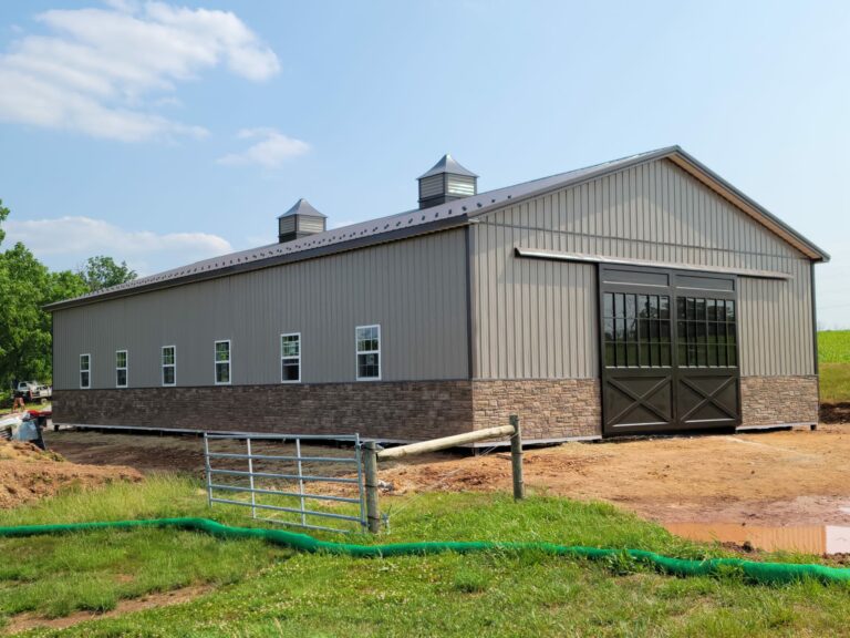 40x80 pole barn in pottstown, pa